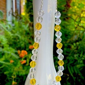 NWOT Handmade Faceted Beads Necklace, Silver Plated Filled Clasp. Women~Gift~